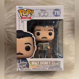 Funko Pop! Disney 100 - Walt Disney With Magazine Vinyl Figure #78